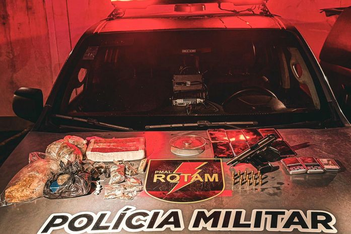 Armas de fogo e quase 3 quilos de drogas são apreendidas na capital e no  interior