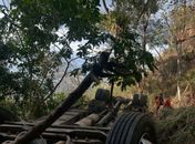 Vítimas do acidente na Serra da Barriga são resgatadas e levadas ao Hospital Regional da Mata