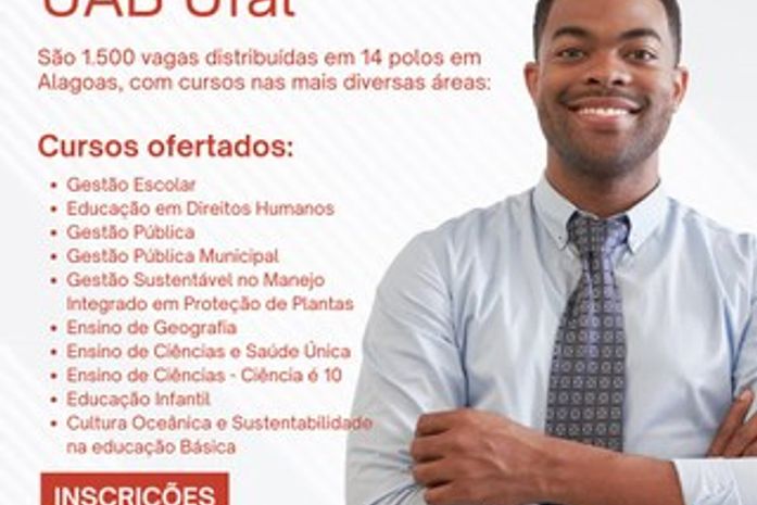 Ufal oferece mais de 1 mil vagas em cursos de especialização a distância em Alagoas