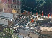 Desabamento no Rio deixou pelo menos dois mortos e cinco feridos