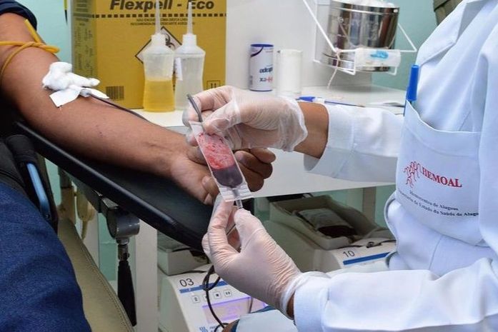 Mutirão de doação de sangue é realizado no bairro de Cruz das Almas, em Maceió