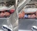 Imagens inéditas mostram resgate dramático de família em grave acidente na BR-101, em Joaquim Gomes