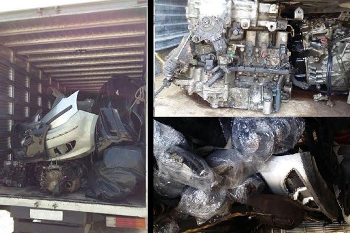PC apreende peças de carros com numeração raspada