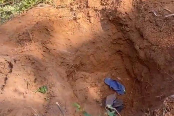 Vídeo: Delegado diz que dois corpos encontrados em cova rasa em Coruripe são do sexo masculino 