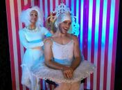 Espetáculo Bailarete, a bailarina barbada.