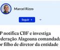 Estadão destaca investigação do MP sobre Federação Alagoana e cita Gustavo Feijó