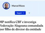 Estadão destaca investigação do MP sobre Federação Alagoana e cita Gustavo Feijó