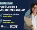 Confira gabaritos preliminares das provas objetivas para psicólogos e assistentes sociais