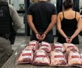 Casal é preso suspeito de furtar oito peças de picanha avaliadas em quase R$ 1,2 mil em supermercado de Maceió