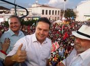 Renan Calheiros e Renan Filho com Lula em AL