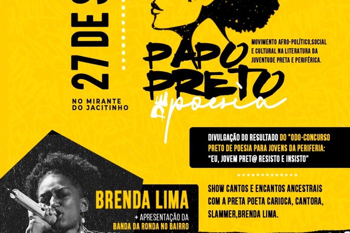 Ele tem 16 anos, é um dos jovens poetas pretos selecionados no Odo-Concurso e sua poesia questiona: Eu sou bandido?