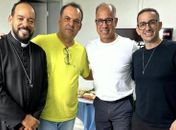 Fé e evangelização: Francisco Sales recebe visita de Missionário Dunga e Diácono Rômulo Canuto