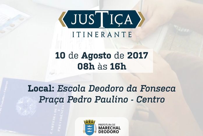 Justiça Itinerante: Prefeitura e TJ/AL realizam mutirão para emissão de documentos nesta quinta (10)