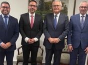 João Victor, Paulo Dantas, Renan Calheiros e Maurício Holanda 