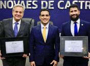 Câmara homenageia Ronaldo Lessa ao deixar vice-prefeitura e vereador Fábio Costa eleito deputado federal