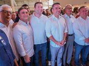 Presidente do MDB Arapiraca, Yale Fernandes, e o advogado Lucas Barbosa participaram do Encontro Estadual do MDB em Maceió