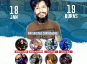 Jam Session: Dan César e oito bateristas apresentam o melhor das rádios