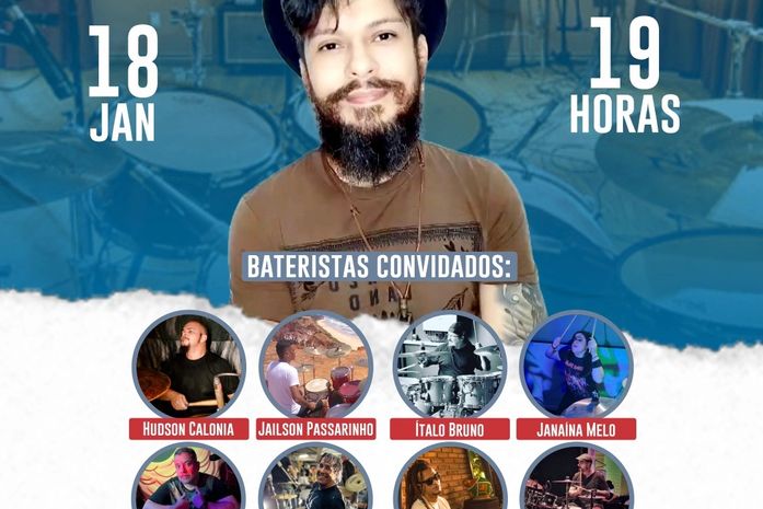 Jam Session: Dan César e oito bateristas apresentam o melhor das rádios