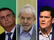 Bolsonaro, Lula e Moro