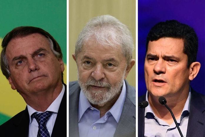 Bolsonaro, Lula e Moro