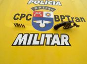 Arma encontrada no local da ocorrência.