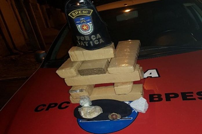 Drogas apreendidas no Clima Bom