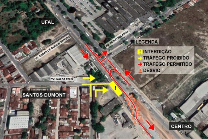 Trânsito do entorno do Viaduto da PRF será alterado a partir de quinta-feira