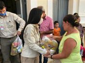 MVV beneficia mais de 100 famílias com 3 toneladas de alimentos e kits de limpeza