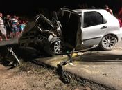 Mulher morre e seis ficam feridos com colisão frontal de veículos em Marechal Deodoro