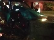 Vídeo: motorista tenta retorno e bate em estrutura de concreto em trecho sem iluminação da AL-110