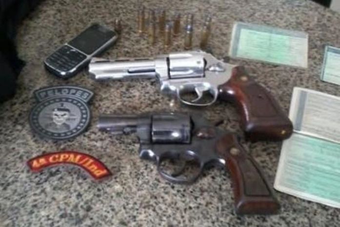 Armas de fogo apreendidas