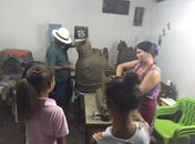 Crianças assistidas pelo CREAS de Atalaia conhecem de perto o trabalho do mestre João das Alagoas