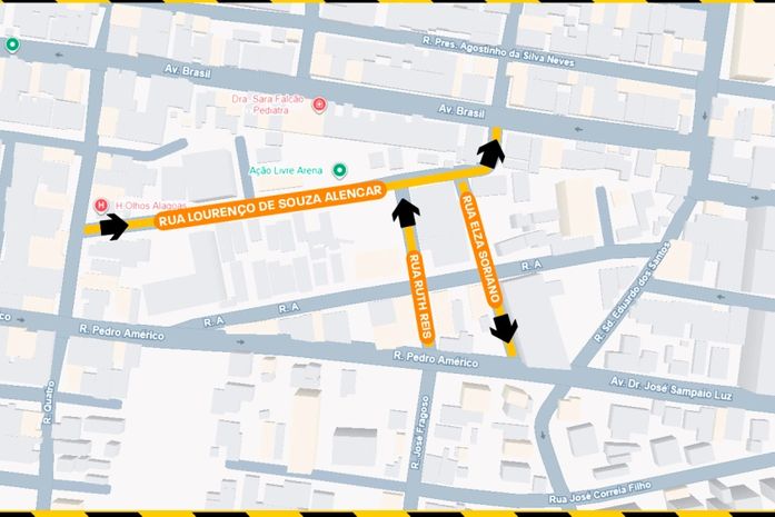 Novas alterações de sentido no trânsito entram em vigor no bairro do Poço, em Maceió, no dia 11 de outubro