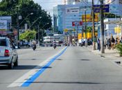 Prefeitura finaliza revitalização da Faixa Azul na parte alta