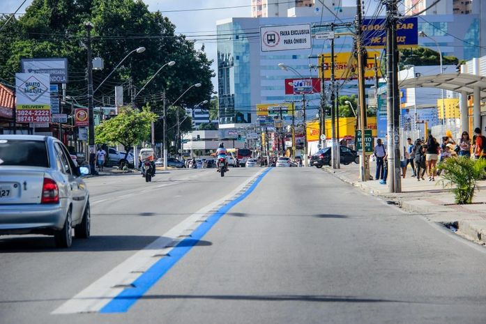 Prefeitura finaliza revitalização da Faixa Azul na parte alta