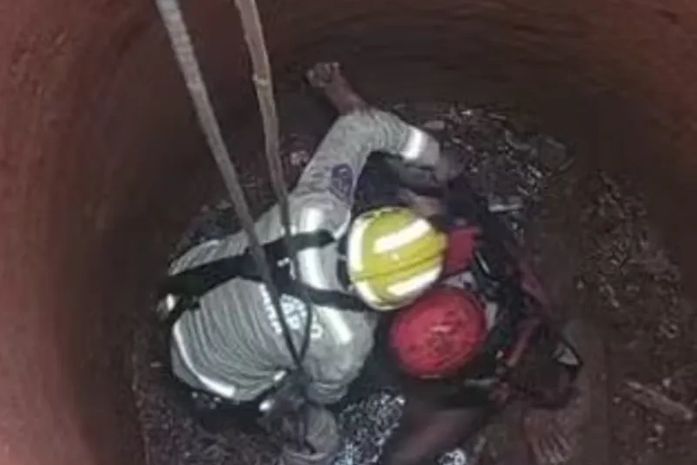 Jovem cai em poço de 6 metros e é resgatado pelos Bombeiros em São Sebastião