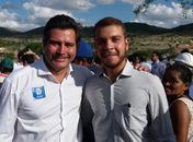 Prefeito Vinícius com o ministro dos Transportes, Maurício Quintela num recente encontro nas obras do DNIT na região