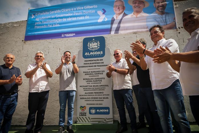 Paulo Dantas entrega Minha Cidade Linda e anuncia novos investimentos para Taquarana
