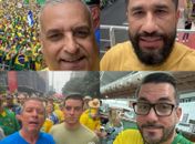Alfredo Gaspar, Fábio Costa e Bebeto desfilam na Paulista para o eleitorado alagoano