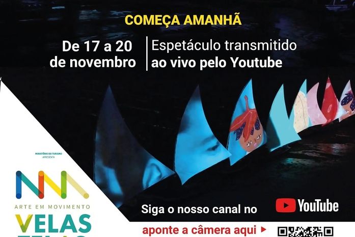 Espetáculo Arte em Movimento - Velas Telas será transmitido a partir de amanhã (17) pelo YouTube