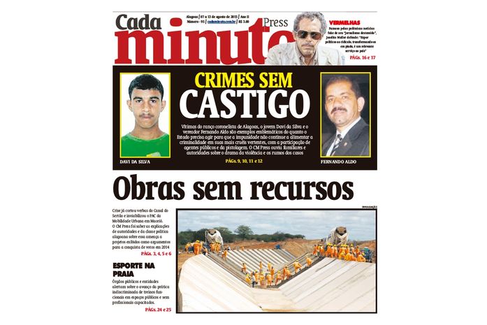 Capa da Edição nº 95 do CadaMinuto Press