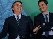 Presidente Jair Bolsonaro e Ministro da Justiça, Sérgio Moro.