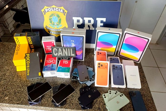 Carga de eletrônicos sem nota fiscal vinda de São Paulo é apreendida no Agreste de AL