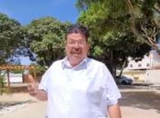 Geraldo Ribeiro realiza visita técnica as obras da Praça Dr Valdomiro Mota em Palmeira 