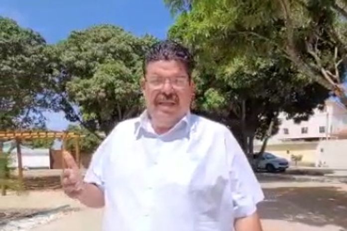 Geraldo Ribeiro realiza visita técnica as obras da Praça Dr Valdomiro Mota em Palmeira