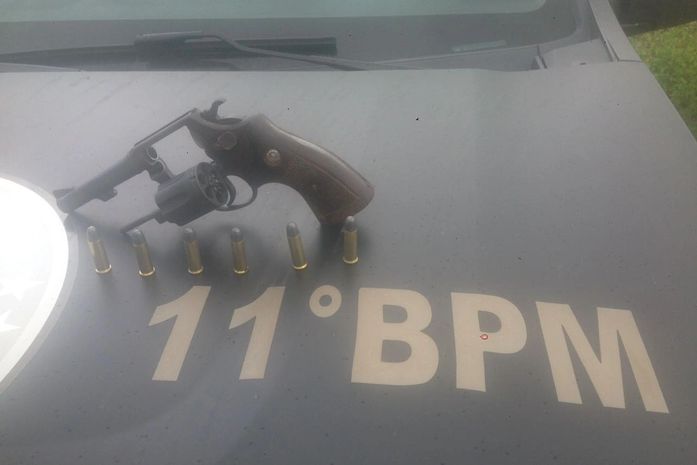 Arma apreendida com cigano em Penedo