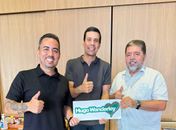 Adriano Barros e vereador William visitam Hugo Wanderley e reforçam parceria política em Joaquim Gomes