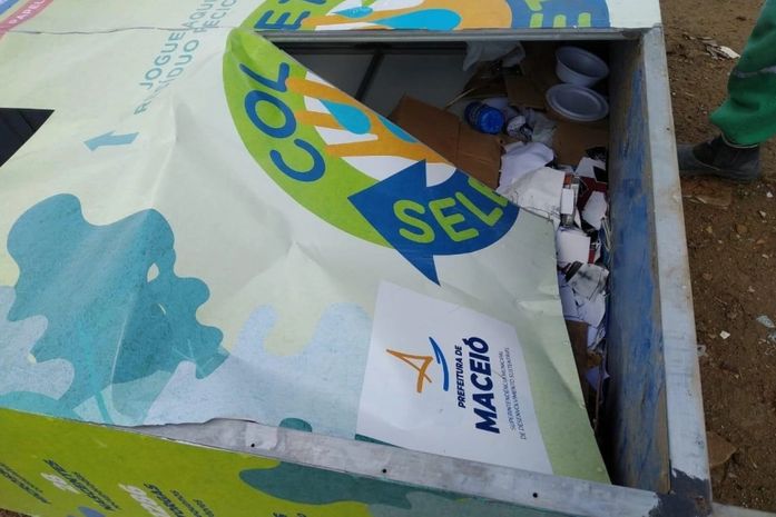 Prefeitura já gastou mais de R$ 50 mil para consertar Pontos de Entrega Voluntária vandalizados