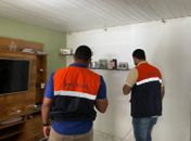O Comitê Técnico realizou visitas em residências do Flexal de Cima e Flexal de Baixo. 