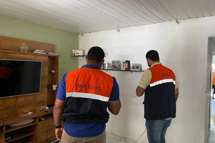 O Comitê Técnico realizou visitas em residências do Flexal de Cima e Flexal de Baixo.